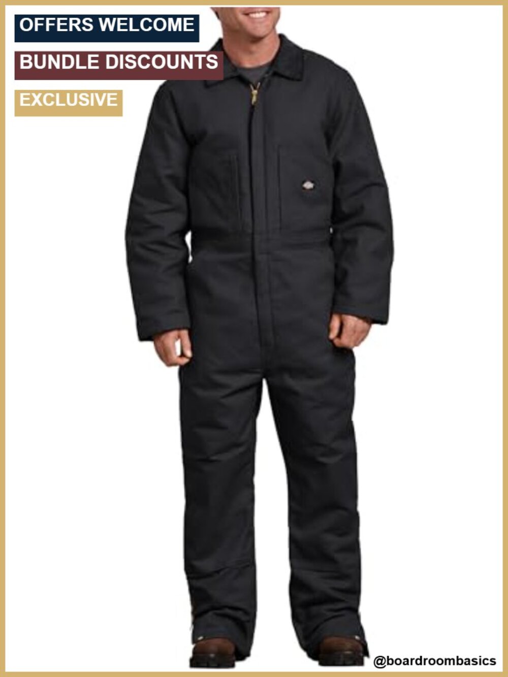 Insulated Duck Coverall Work Utility Water Repellent DWR